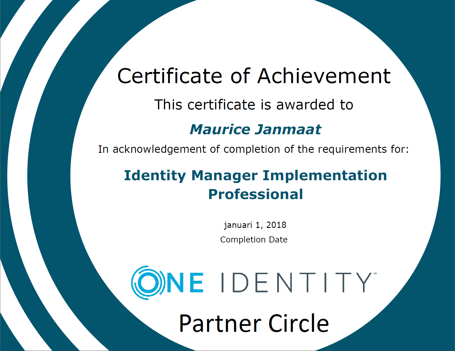 One Identity Implementation Professional